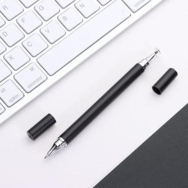 Imagem de Caneta Touch Screen Ponta Fina 1,5 Mm 2 Em 1 Universal - Femoro, Preto
