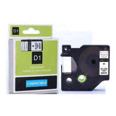 Imagem de Fita Rotulador Dymo Branca 12mm D1 45013 Compativel - Nf-e - Label