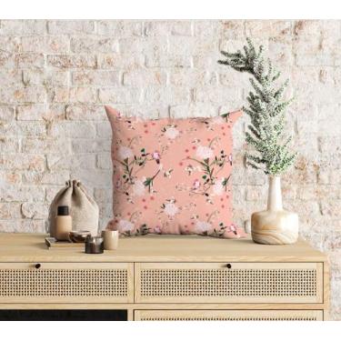 Imagem de Almofada com enchimento Pássaros e Flores Rosa - Core Decore