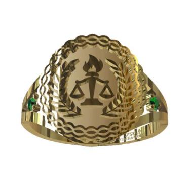 Imagem de Anel de Formatura Serviço Social em Ouro 18K - Vieira Cruz Joias, 31, 