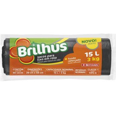 Imagem de Saco de Lixo Brilhus 30 Litros Rolo 30Un