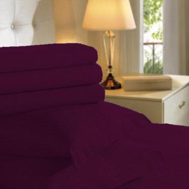 Imagem de Colcha Solteiro Piquet Teka Genova Vinho 100% Algodão - TEKA TECELAGEM