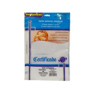 Imagem de Papel Fotográfico Auto Adesivo MasterPrint 115g 20 Folhas