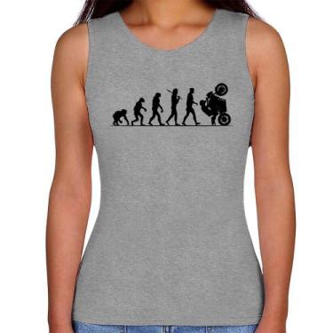 Imagem de Regata Feminina Evolução do Grau XJ6 - Foca na Moda, Cinza, G