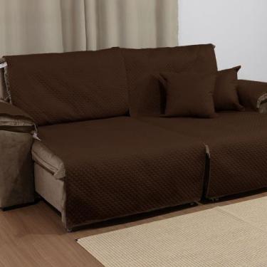 Imagem de Capa impermeável para sofá retrátil de 1,60 metros 2 módulos acompanha