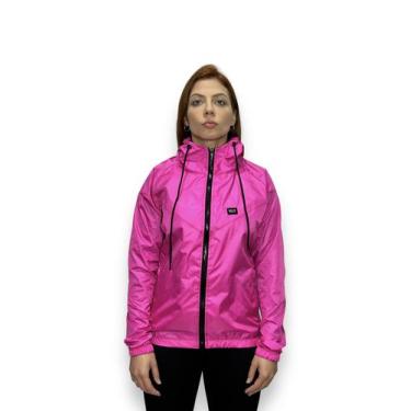 Imagem de Jaqueta Corta Vento Feminina Blogueira Impermeável Zíper Lisa - Hunter