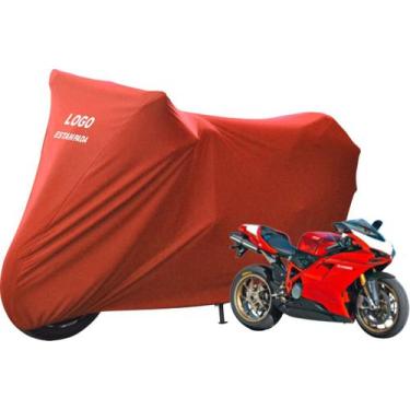 Imagem de Capa Para Moto Ducati 1098 Tecido Macio Não Risca Pintura - Mz, Vermel