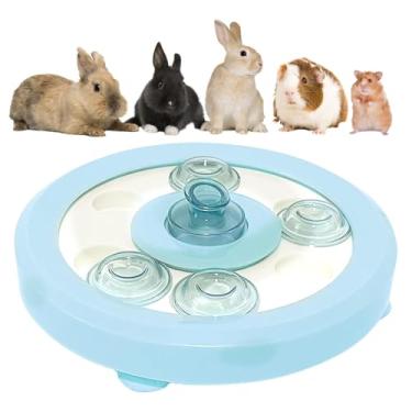 Imagem de kathson Brinquedos de enriquecimento de coelhos, brinquedo de forrageamento de coelhos, dispensador de petiscos para animais pequenos, comedouro de hamster, porquinho-da-índia, brinquedos interativos