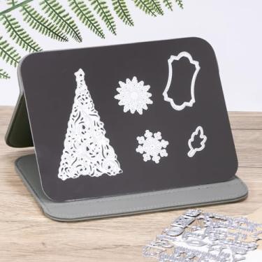 Imagem de UNIMEIX Crafter's Magnetic Craft Die Stand Craft Die Platform com capa de couro, folhas magnéticas para suprimentos de armazenamento de matrizes