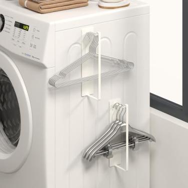 Imagem de Conjunto de cabides brancos padrão (2, branco)