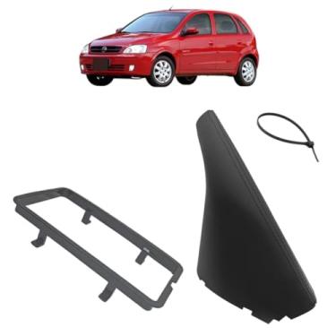 Imagem de Coifa E Aro Alavanca Freio de Mão Compátivel para Corsa Gl 2002 Á 2012