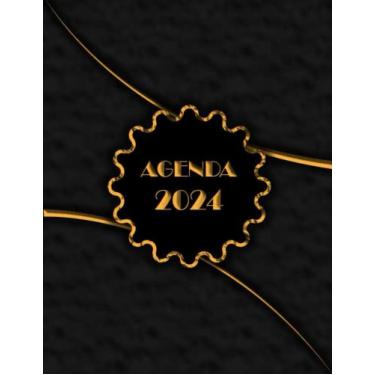 Imagem de Agenda 2024: Grande diaria calendario - español - tamaño A4-12 meses, Planificador diario y mensual.