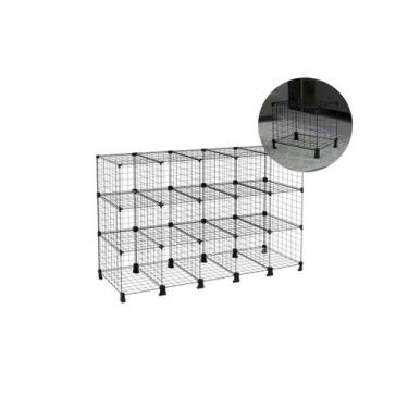 Imagem de Estante Balcão Expositor Aramado 15 Nichos Horizontal 40cm Profundidad