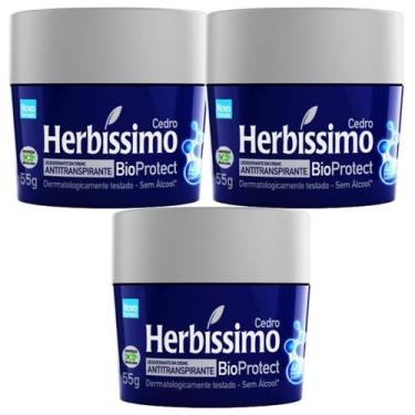 Imagem de Kit 3 Desodorante Bioprotect Cedro Herbíssimo 55G - Dana - Dana Cosmét