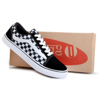 Imagem de Kit 2 Pares Tenis Old Casual Skool Tradicional Confortável e Macio Env