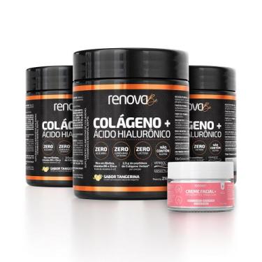 Imagem de Kit 3 Colágenos Renova Be Verisol Com Biotina + Creme Facial, 3 Tanger