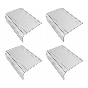 Imagem de Kit 04un Esteiras Bandeja Reta Flexivel P/ Braço Sofá Branco - M A Sor