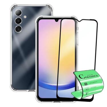 Imagem de Capa Capinha Anti Impacto e Película Premium 9D Cerâmica Compatível Com Samsung Galaxy A25 5G