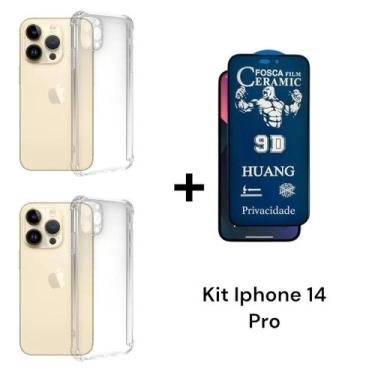 Imagem de 2UN Capinha Capa Anti Impacto + 1UN Película Anti Espião Fosca 9D Priv