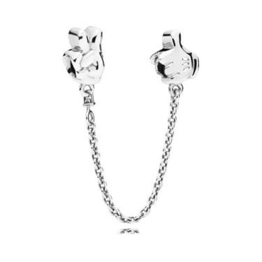 Imagem de Corrente de Prata 925 com Pingente Trevo - Para Pulseiras Pandora, A17