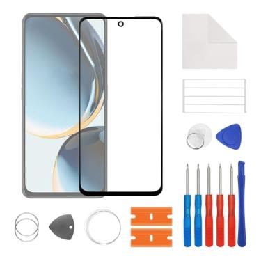 Imagem de SwarKing Nova substituição da tela de vidro da lente externa frontal para 1+N30 com kit de ferramentas de reparo gratuito (sem toque LCD e digitalizador)