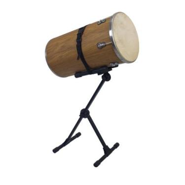 Imagem de Suporte Tantan Rebolo Repique de Mão ASK STR  Semi-retrátil, Preto