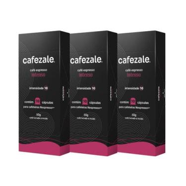 Imagem de 30 Cápsulas Compatíveis Nespresso Café Cafezale Intenso