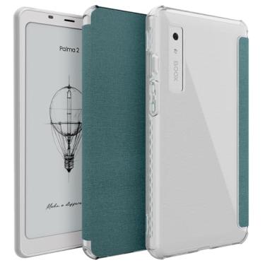 Imagem de TUDIA Capa SKN Flip V2 projetada para Onyx Boox Palma 2 – [Não serve para Palma 2 PRO] Tecnologia aprimorada automática de despertar/hibernar, à prova de choque, fina, transparente com capa de couro