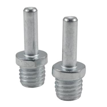 Imagem de JUNLIXN 2 peças de rosca macho de 5/20.3 cm-11 para adaptador de broca de mandril de 8 mm, rosca UNC de 5/20.3 cm-11 para haste de 8 mm para uso com brocas, furadeiras e esmerilhadeiras