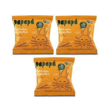 Imagem de Kit 3 Biscoito Infantil Papapá Orgânico Cenoura S/ Glúten