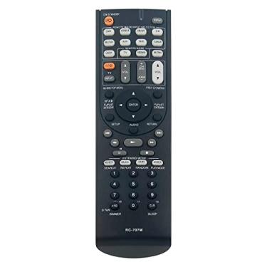 Imagem de Controle remoto de substituição RC-707M adequado para sistema receptor AV Onkyo HT-R560 HT-S5100 HT-R667 HTP-750X HT-S6100 AVX-760LD SKB-750XL SKC-750XC SKF-750XFL SKM-750XSL SKF-750XXL FR SKM-7 50XSR