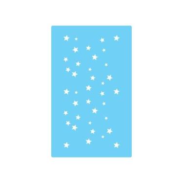 Imagem de Stencil De Parede Tamako Estrelas - 55 X 90Cm - Ref 270 - Stencil Tama