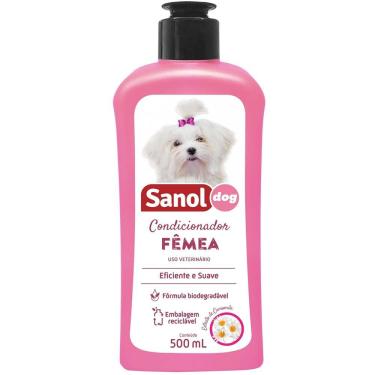 Imagem de Condicionador Cães Extrato de Camomila Fêmea Sanol Dog
