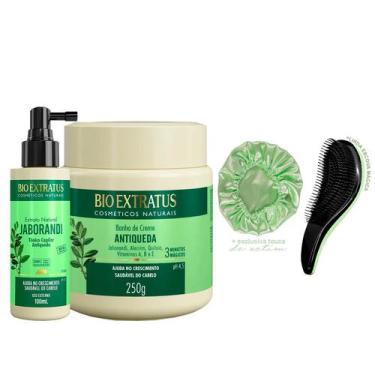 Imagem de Kit Jaborandi Bio Extratus Máscara 250g+Tônico +Escova/Touca