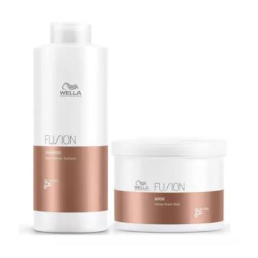 Imagem de Kit Wella Professionals Fusion - Shampoo 1l + Máscara 500ml