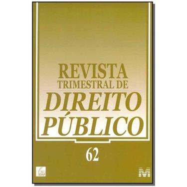 Imagem de Revista Trimestral De Direito Publico Ed. 62
