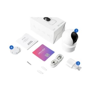 Imagem de 360 graus Ver IMILAB C21 WiFi Baby Monitor 2.5K Visão Noturna Áudio Bi