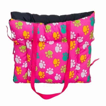 Imagem de Colchonete e Bolsa 2 em 1 Pet Hanna Pop Pequeno Retangular Impermeável
