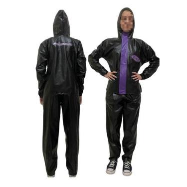 Imagem de Capa de Chuva para Motociclista em PVC 100% Impermeável - Fly, Preto c
