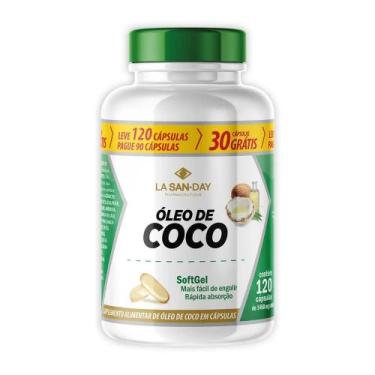 Imagem de Óleo de Coco 120 Cápsulas La San Day - La San-Day