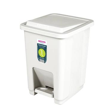 Imagem de Lixeira Plástica com Pedal 7L Sanremo SR2207 Branca