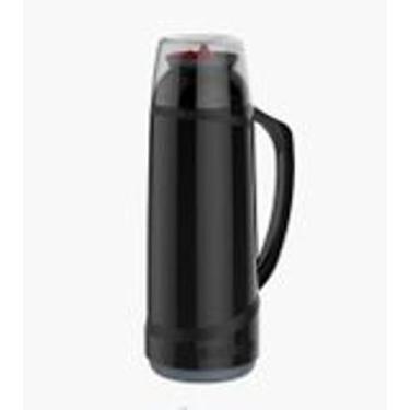 Imagem de Garrafa Térmica Cristal 1L Com Bico Preta - SOPRANO