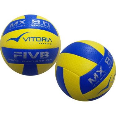 Imagem de Kit 2 Bolas Volei Oficial Vitoria Mx 8.0 Pro Ultra Macia