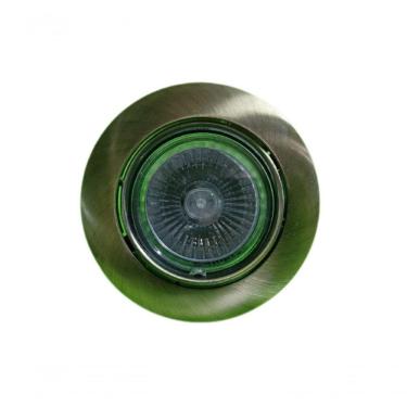 Imagem de Spot Embutir Movel Redondo Com Lampada Led Produto Ouro Velho Da Lâmpada Branco Quente