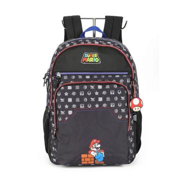 Imagem de Mochila de Costas Luxcel Super Mário Comp Laptop Preto