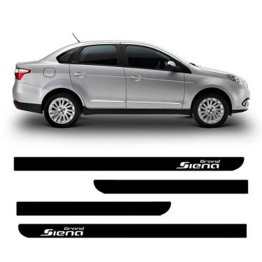 Imagem de Friso Lateral Fiat Grand Siena  Todos  4 Portas Preto Fosco