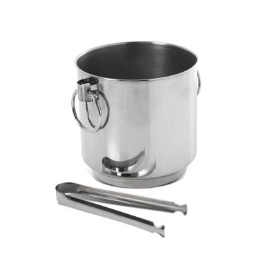 Imagem de Balde Térmico Grande Para Gelo Com Pinça 2l Aço Inox Forma