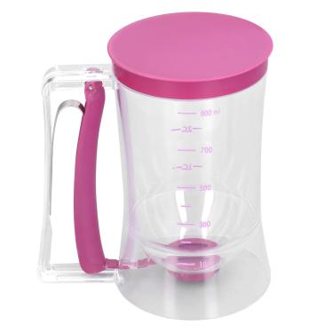 Imagem de Karlak Dispensador de Bolo de Funil, Dispensador de Panqueca de Alça de Gatilho, Com Ampla Abertura para o Tamanho Controlável Dos Alimentos, Vazador de Escala Mensurável