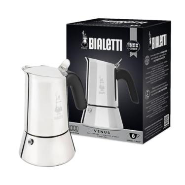 Imagem de Cafeteira Bialetti Venus, aço inoxidável, 6 xícaras, prateada