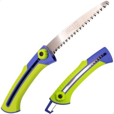 Imagem de Serrote Retrátil Forth Jardim com Lâmina Aço Carbono, Cabo Ergonômico e Pintura Eletrostática – Serra Precisa em Galhos e Arbustos – Ideal para Jardinagem, Hortas e Vasos